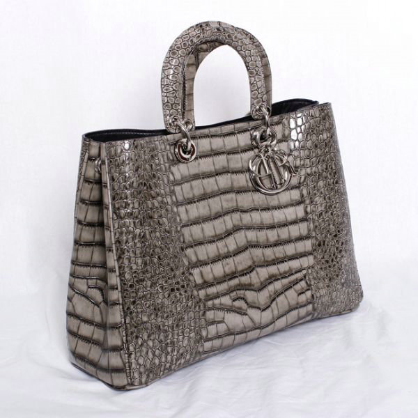 Christian Dior diorissimo original calfskin leather bag 44373 grey